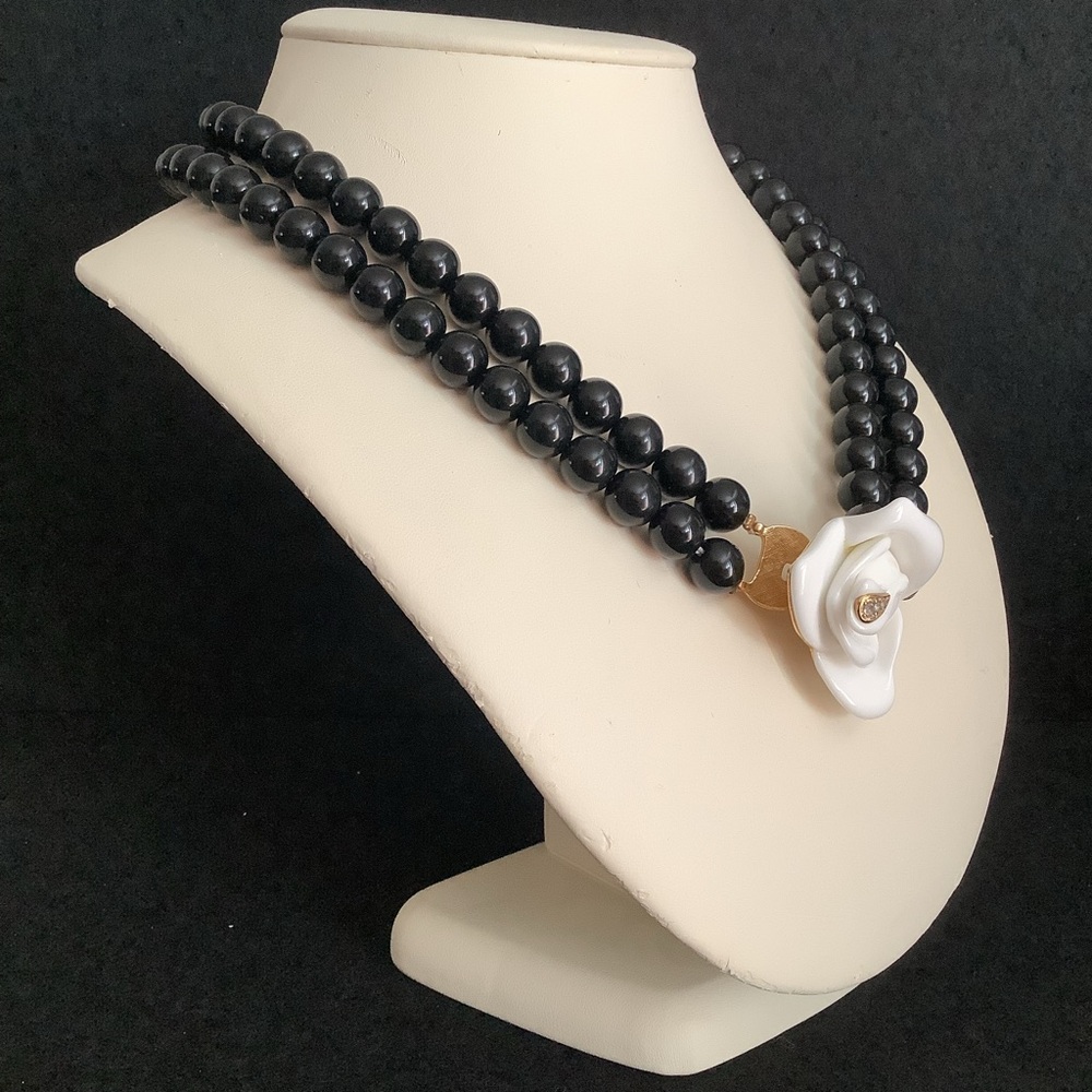 Vintage Kenneth Jay Lane For Avon Midnight Rose N… - image 5